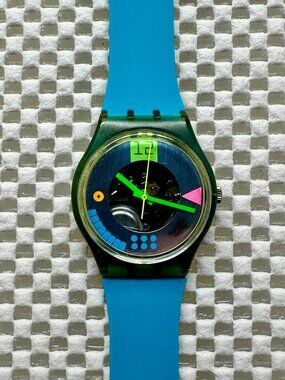 Swatch Watch Computrip GN108 Vintage 1990